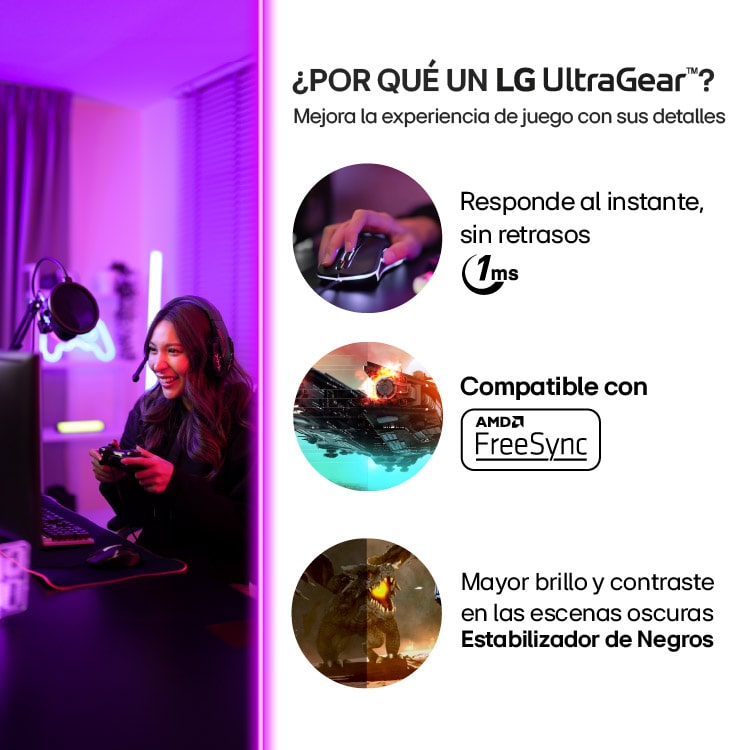 Porque 24”Monitor Gamer UltraGear™